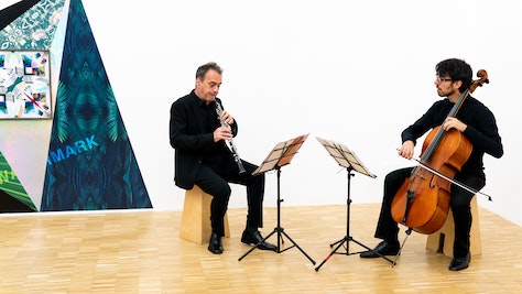 Cellist Accompanying a Clarinet