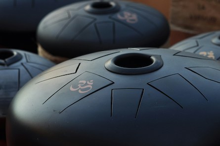 Girl playing the harp