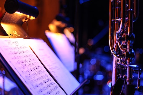 Trombone music and trombone